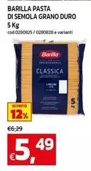 Barilla - Pasta Di Semola Grano Duro