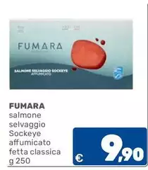 Fumara - Salmone Selvaggio Sockeye Affumicato Fetta Classica Fumara - Salmone Selvaggio Sockeye Affumicato Fetta Classica