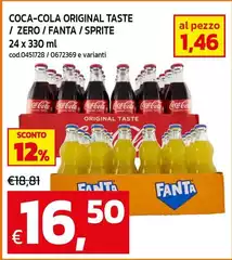 Coca Cola - Original Taste/ Zero/ Fanta/ Sprite