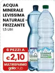 Levissima - Acqua Minerale Naturale-Frizzante 1,5 Litri Levissima - Acqua Minerale Naturale-Frizzante 1,5 Litri
