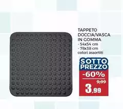 Tappeto Doccia/Asca In Gomma