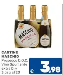 Cantine maschio - Prosecco D.O.C. Vino Spumante Extra Dry