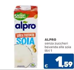 Alpro - Senza Zuccheri Bevanda Alla Soia Alpro - Senza Zuccheri Bevanda Alla Soia