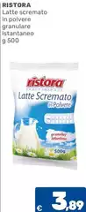 Ristora - Latte Scremato In Polvere Granulare Istantaneo Ristora - Latte Scremato In Polvere Granulare Istantaneo
