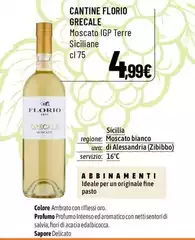 Cantine Florio - Grecale Moscato IGP Terre