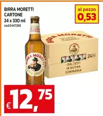 Moretti - Birra Cartone