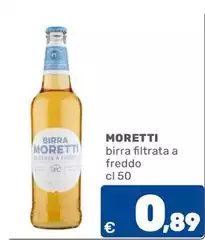 Moretti - Birra Filtrata A Freddo Moretti - Birra Filtrata A Freddo