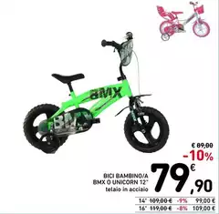 Unicorn - Bici Bambino/a Bmx O 12" Unicorn - Bici Bambino/a Bmx O 12"