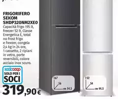 Sekom - Frigorifero SHDP320NM2XEO