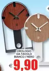 Orologio Da Tavolo Bianco/Nero Orologio Da Tavolo Bianco/Nero