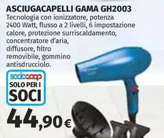 Gama healthcare - Asciugacapelli GH2003 Gama healthcare - Asciugacapelli GH2003