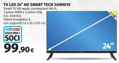 Solo - Tv Led 24" Hd Smart Tech 24hh01v Solo - Tv Led 24" Hd Smart Tech 24hh01v