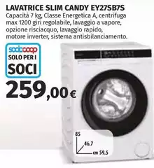 Candy - Lavatrice Slim Ey27sb7s