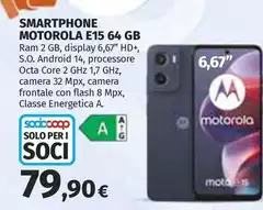 Motorola - Smartphone E15 64 GB
