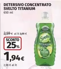 Svelto - Detersivo Concentrato Titanium
