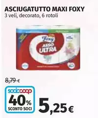 Foxy - Asciugatutto Maxi