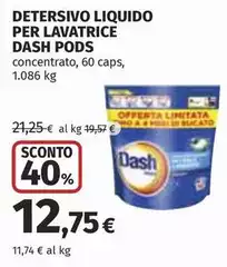 Dash - Detersivo Liquido Per Lavatrice Pods