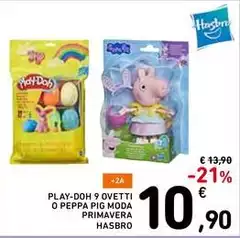 Hasbro - Play-Doh 9 Ovetti O Peppa Pig Moda Primavera