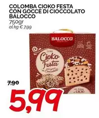 Balocco - Colomba Cioko Festa Con Gocce Di Cioccolato