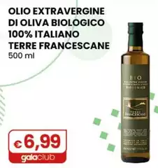 Terre Francescane - Olio Extravergine Di Oliva Biologico 100% Italiano 500 Ml