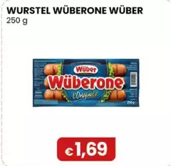 Wuber Wüber - Wurstel Wüberone 250 G Wuber Wüber - Wurstel Wüberone 250 G