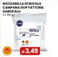 Fattorie Garofalo - Mozzarella Di Bufala Campana DOP 3 X 100 G Fattorie Garofalo - Mozzarella Di Bufala Campana DOP 3 X 100 G