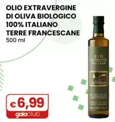 Terre Francescane - Olio Extravergine Di Oliva Biologico 100% Italiano 500 Ml Terre Francescane - Olio Extravergine Di Oliva Biologico 100% Italiano 500 Ml