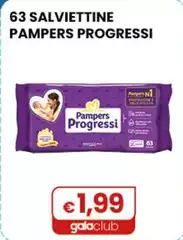 Pampers - 63 Salviettine Progressi Pampers - 63 Salviettine Progressi