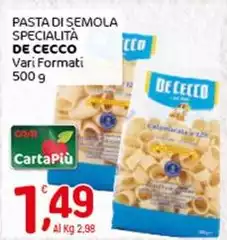 De Cecco - Pasta Di Semola Specialità De Cecco - Pasta Di Semola Specialità