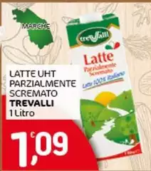 Trevalli - Latte UHT Parzialmente Scremato