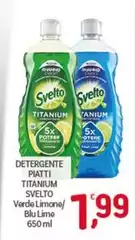 Svelto - Detergente Piatti Titanium Verde Limone/Blu