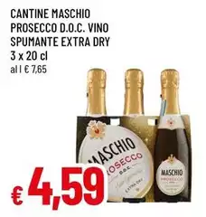 Cantine maschio - Prosecco D.O.C. Vino Spumante Extra Dry