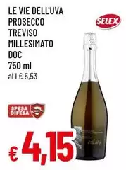 Le vie dell'uva - Prosecco Treviso Millesimato DOC Le vie dell'uva - Prosecco Treviso Millesimato DOC