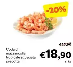 Coda Di Mazzancolla Tropicale Sgusciata