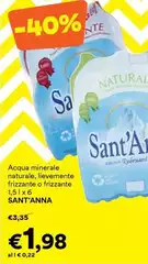 Sant'anna - Acqua Minerale Naturale, Jevemenne Frizzante O Frizzante