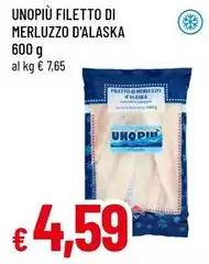 Unopiù - Filetto Di Merluzzo D'alaska Unopiù - Filetto Di Merluzzo D'alaska