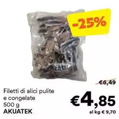 Filetti Di Alici Pulite E Congelate