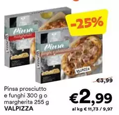 Pinsa -  Prosciutto E Funghi O Margherita