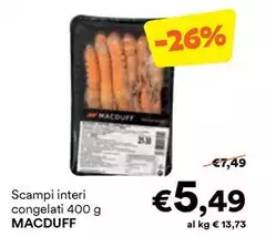 Macduff - Scampi Interi Congelati
