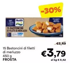 Frosta - 15 Bastoncini Di Filetti Di Merluzzo