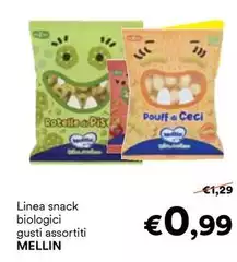 Mellin - Linea Snack Biologici