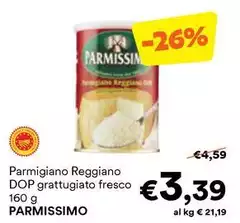 Parmissimo - Parmigiano Reggiano DOP Grattugiato Fresco