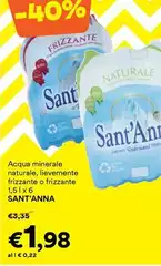 Sant'anna - Acqua Minerale Naturale, Lievimente Frizzante O Frizzante