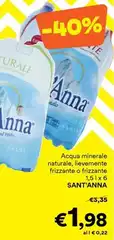 Sant'anna - Acqua Minerale Naturale, Llévemmente Frizzante O Frizzante