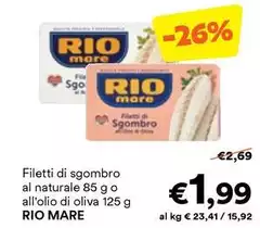 Rio Mare - Filetti Di Sgombro Al Naturale 85 G O All'olio Di Oliva