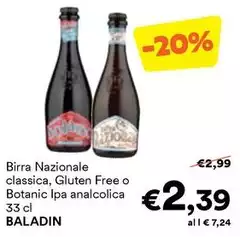 Baladin - Birra Nazionale Classica, Gluten Free O Botanic Ipa Analcolica Baladin - Birra Nazionale Classica, Gluten Free O Botanic Ipa Analcolica