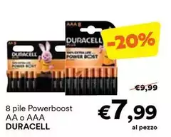 Duracell - 8 Pile Powerboost AA O AAA
