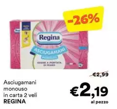 Regina - Asciugamani Monouso In Carta 2 Veli
