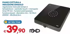 Mxd - Piano Cottura A Induzione Singolo