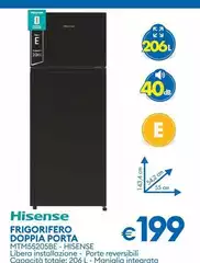 Hisense - Frigorifero Doppia Porta MTM55205BE 